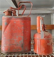 (2) Vintage Fuel Cans