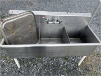 Stainless Steel 3-Bay Sink