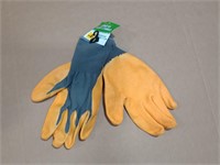 Adult large crinkle texture latex work gloves