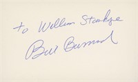 Bill Burrud signed note