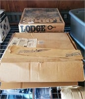 Lodge Cast Iron Skillet And Dutch Oven In Boxes