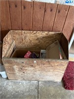 Large Wood Firewood Box 41" x 23"