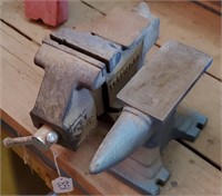 3 1/2" Bench Vise And Anvil