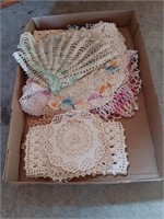 Early crochet dollies, & fancy work