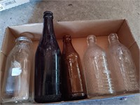 Early glass bottles
