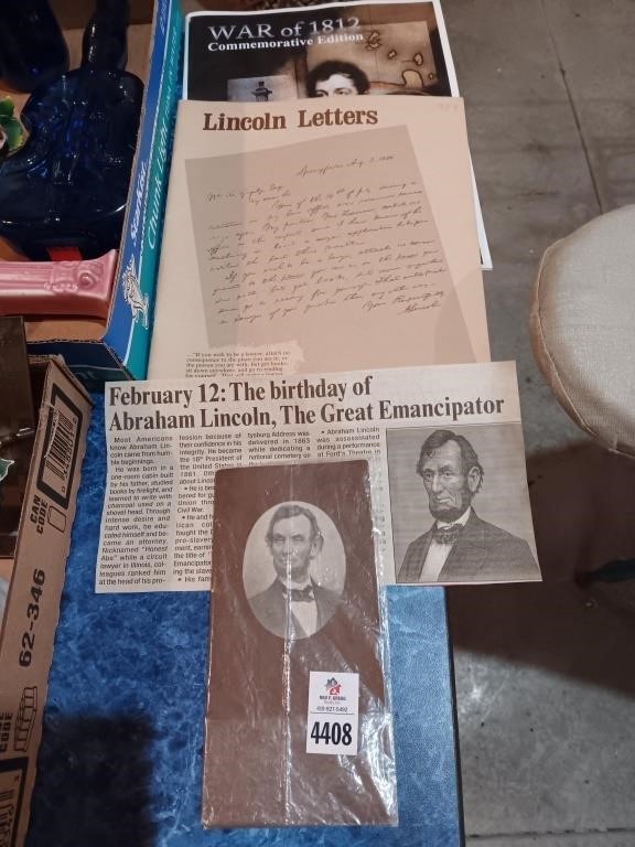 Early Abraham Lincoln advertisering