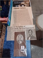 Early Abraham Lincoln advertisering