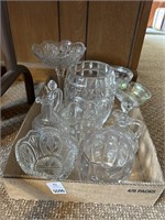 Glassware, Cruet, Bottles, & Candy Dish