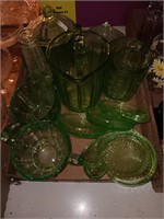Early green depression glass