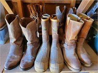 (5) Pair Of Men's Boots