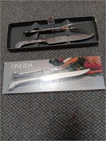 Oneida carving set w/ box