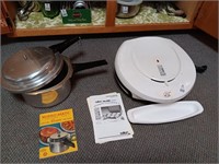 George Foreman grill, & mirro pressure cooker
