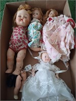 Early dolls & dresses (damaged)