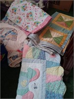 Early baby quilts (some wear)