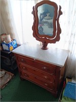 Antique empire dresser w/ mirror