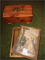Early wood jewelry boxes (one damaged)