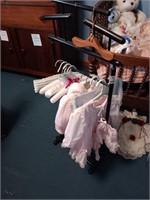Doll clothes & stand