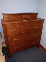 Antique wood empire chest
