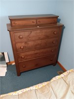 Antique wood empire dresser