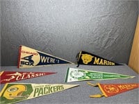 Pennants:  Marion, Packers, White Sox, Mexico,