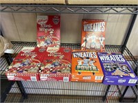 6 cereal boxes filled with collectible