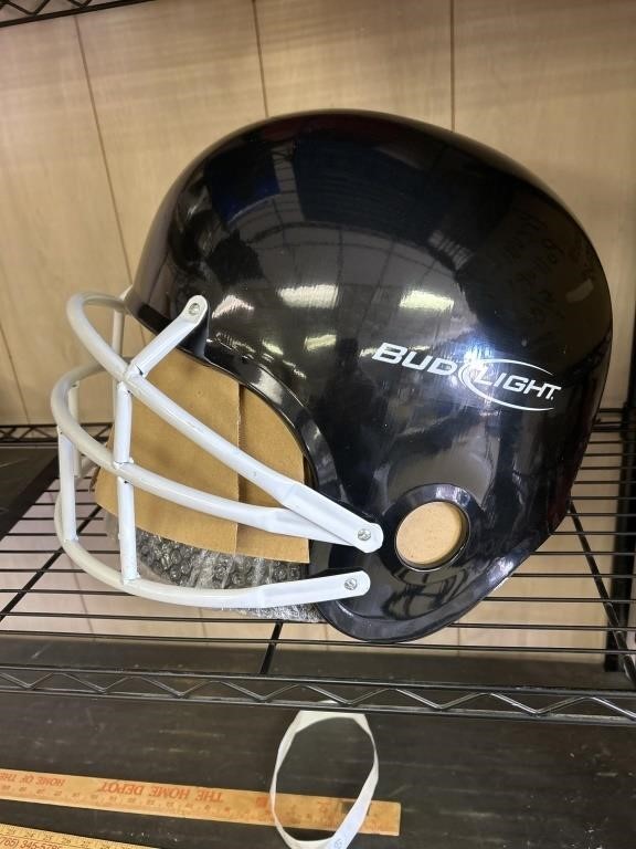Budweiser football helmet grill never put together