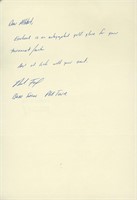 Golfer Brad Faxon handwritten signed letter