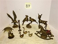 Brass Lot with Eagle
