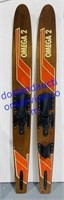 Wooden Omega 2 Waterskis (65”)