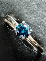$2115 14K  Natural Blue Diamond (Color Enhanced)(0