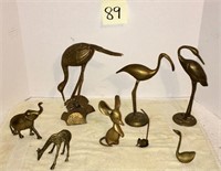 Large Brass Lot with Mouse