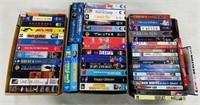 Lot of VHS and DVDs