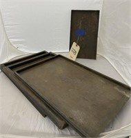 4 pc metal, trays-Hampton Mfc Company