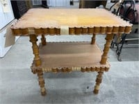 2 Tier side table, 19 X 18 X 14