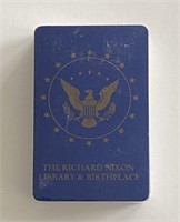 The RIchard Nixon Library & Birthplace seal playin