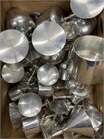 Box of Handy Crafts from Indonesia Pewter Stemware