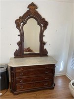 Very Nice Marble Top Dresser