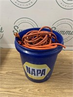 Bucket of extension cords
