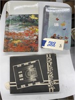 3 Post Card Albums and Year Book