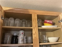 Glasses, dishes