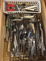 Drawer of flatware