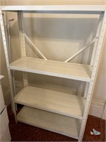 Free standing metal shelves