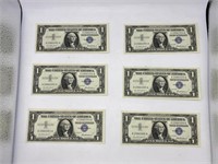 12 Silver Certificate $1 Bills Consecutive Serial