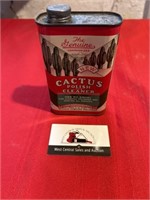 Vintage Cactus polish cleaner can