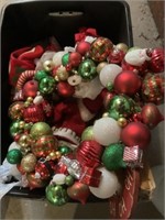 Tote of Christmas decor