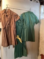 Vintage Girl Scout and Brownie uniforms