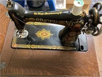 Antique singer treadle sewing machine