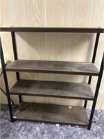 Free standing metal shelves