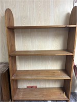 Wood free standing shelf