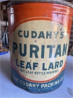 Vintage Lard can - 14 in